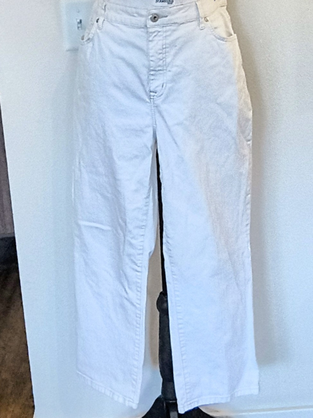 St. John's Bay White Wide-Leg Pants